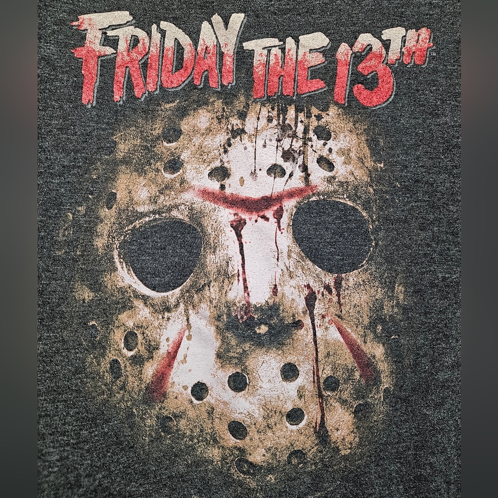 Old Navy Friday the 13th Graphic Tee - Dark Gray - Picture 2 of 3